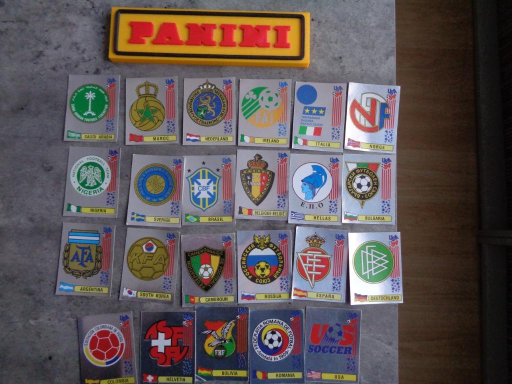 PANINI FOOTBALL STICKERS COUPE DU MONDE 94 USA EMBLÈMES DE L, Enlèvement ou Envoi