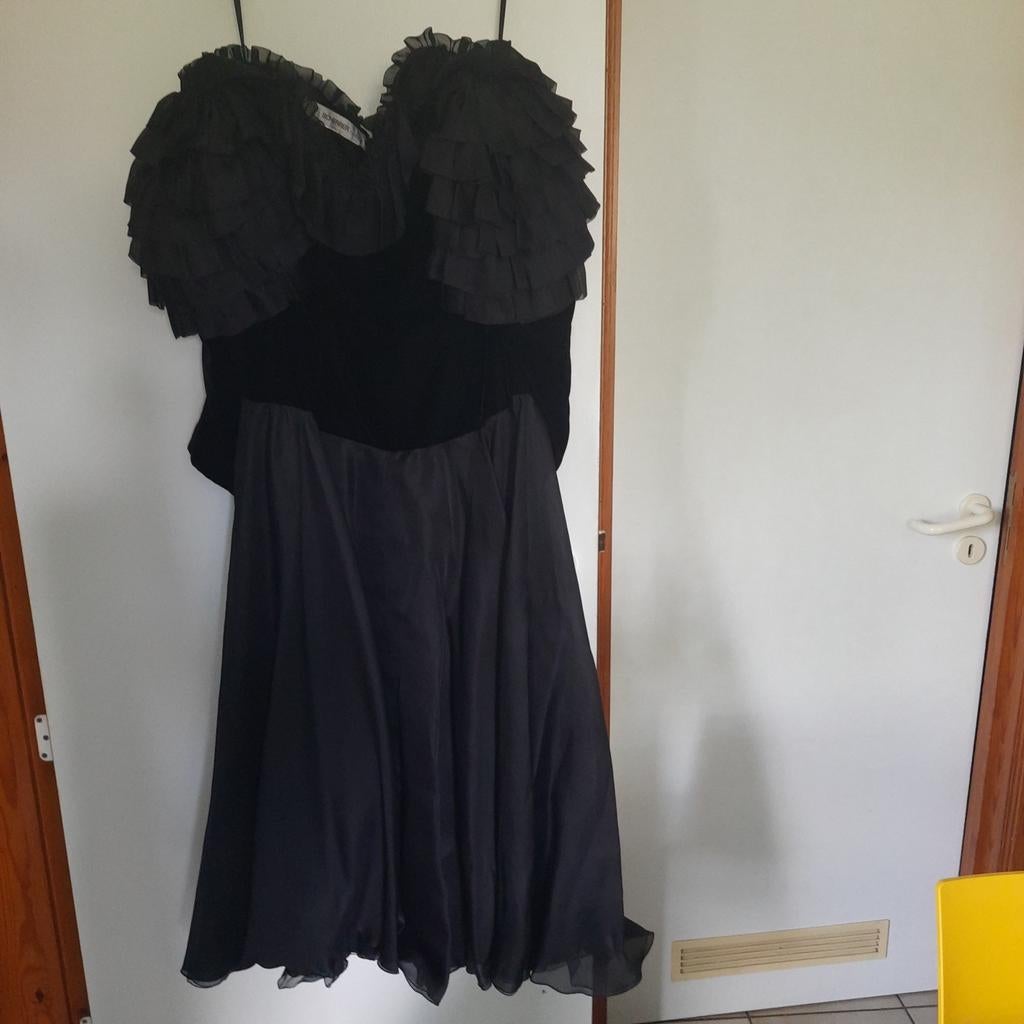 J.L.SCHERRER*COUTURE ZIJDEN GALAJURK*38/40*LANG, Kleding | Dames, Gelegenheidskleding, Zo goed als nieuw, Galajurk, Maat 38/40 (M)