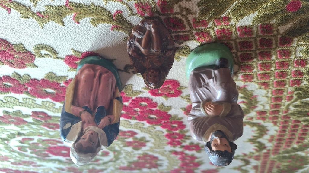 Kerst set vintage beeldjes voor de kerststal., Diversen, Kerst, Ophalen of Verzenden