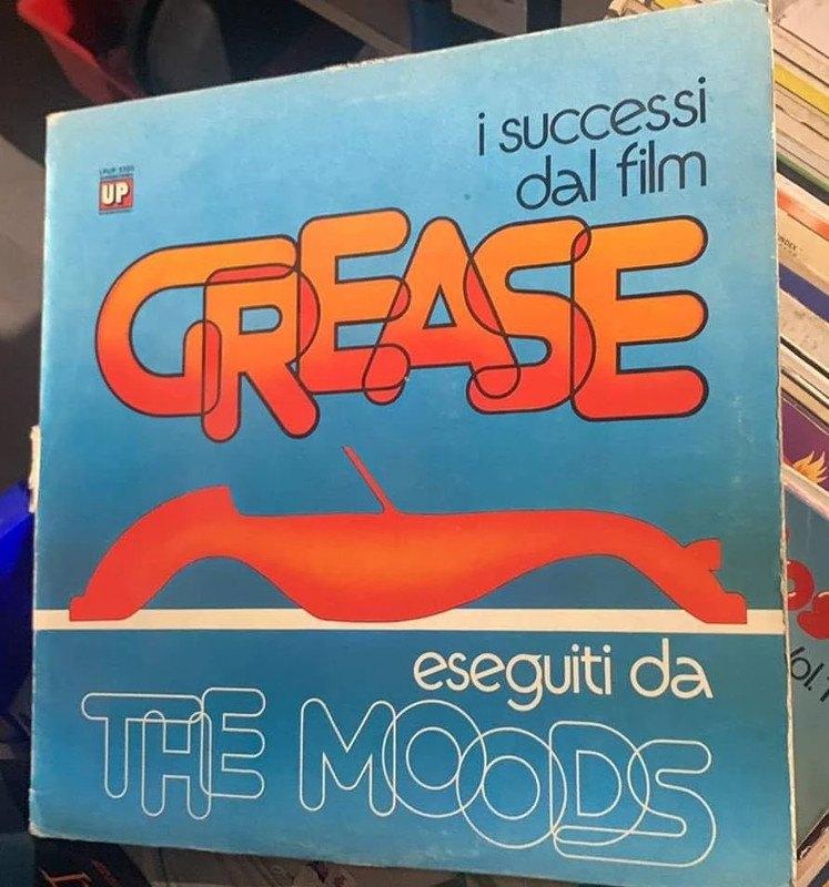 The Moods — Het succes van de film Grease, Cd's en Dvd's, Ophalen of Verzenden, Gebruikt, 12 inch