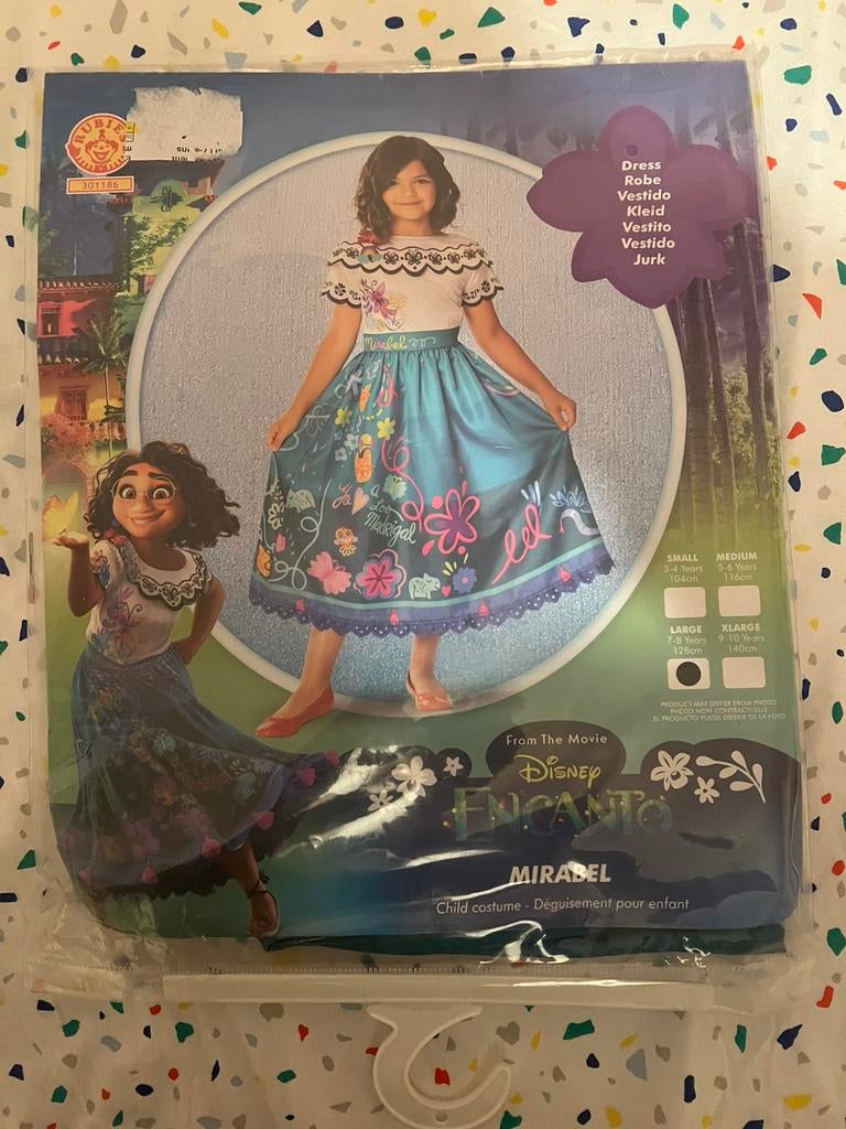Deguisement Mirabel Encanto 7/8 ans, Enlèvement ou Envoi, Comme neuf