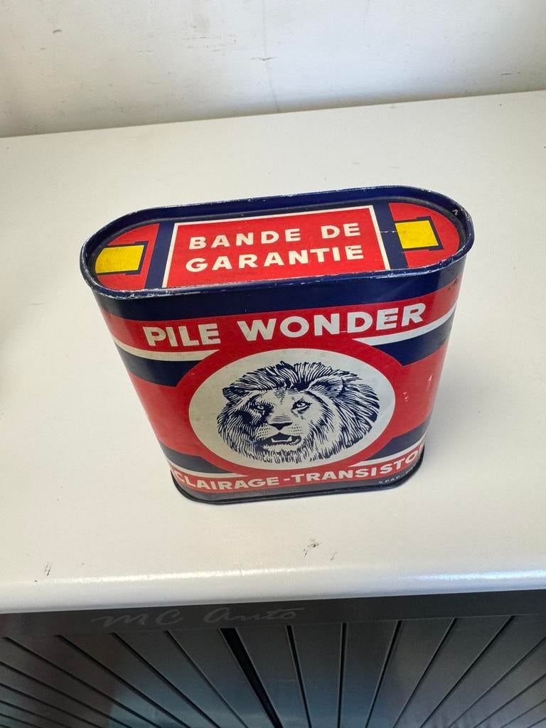 Pile Wonder reclame blik, Verzamelen, Ophalen of Verzenden, Gebruikt, Verpakking