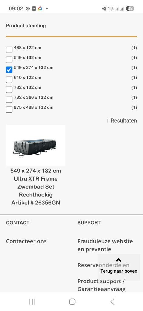 Zwembad, Gebruikt, 200 tot 300 cm, Rechthoekig, Ophalen