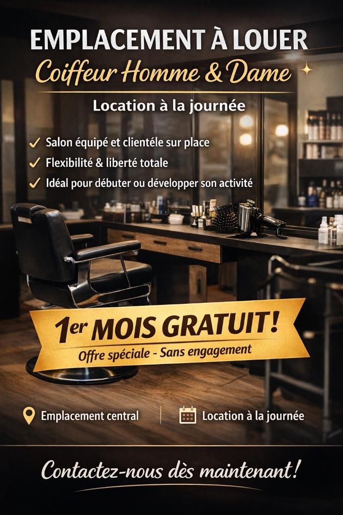 Recherche coiffeur indépendant, Articles professionnels, Immobilier d'entreprise, Location