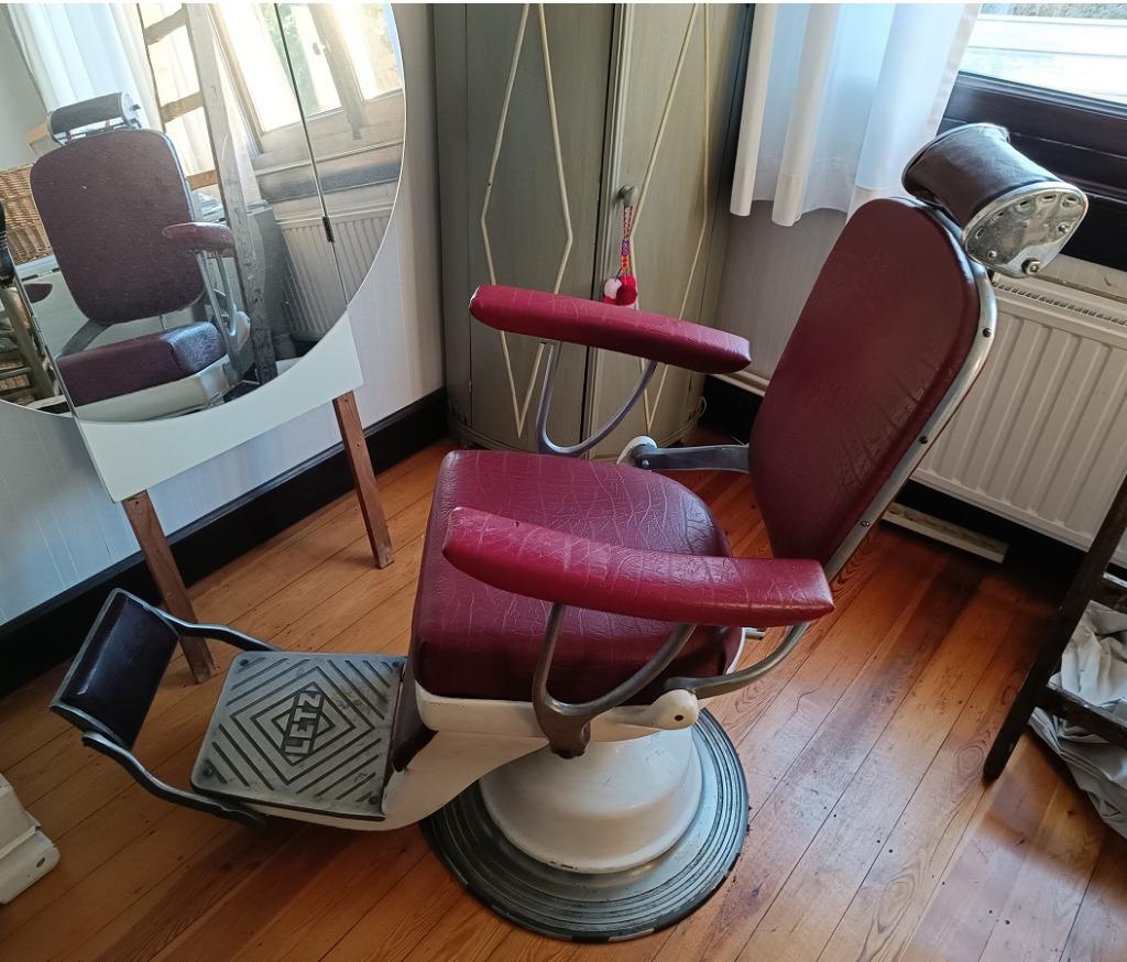 vintage barbierstoel - kappersstoel, Antiek en Kunst, Ophalen