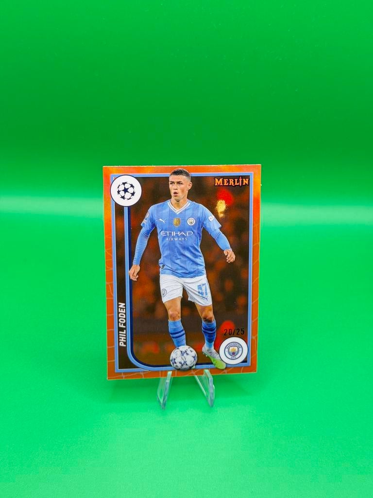2023-24 Topps Chrome Merlin Phil Foden 20/25 #74, Enlèvement ou Envoi, Comme neuf