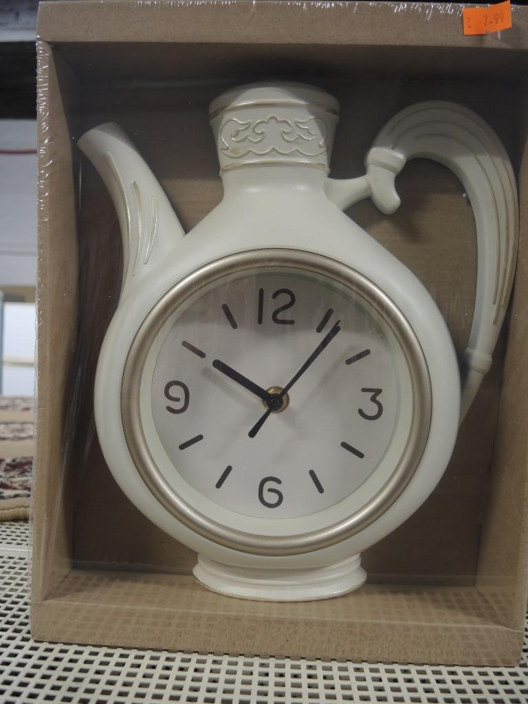 Quartz theepot klok nieuw!, Maison & Meubles, Neuf, Enlèvement ou Envoi, @, Analogique