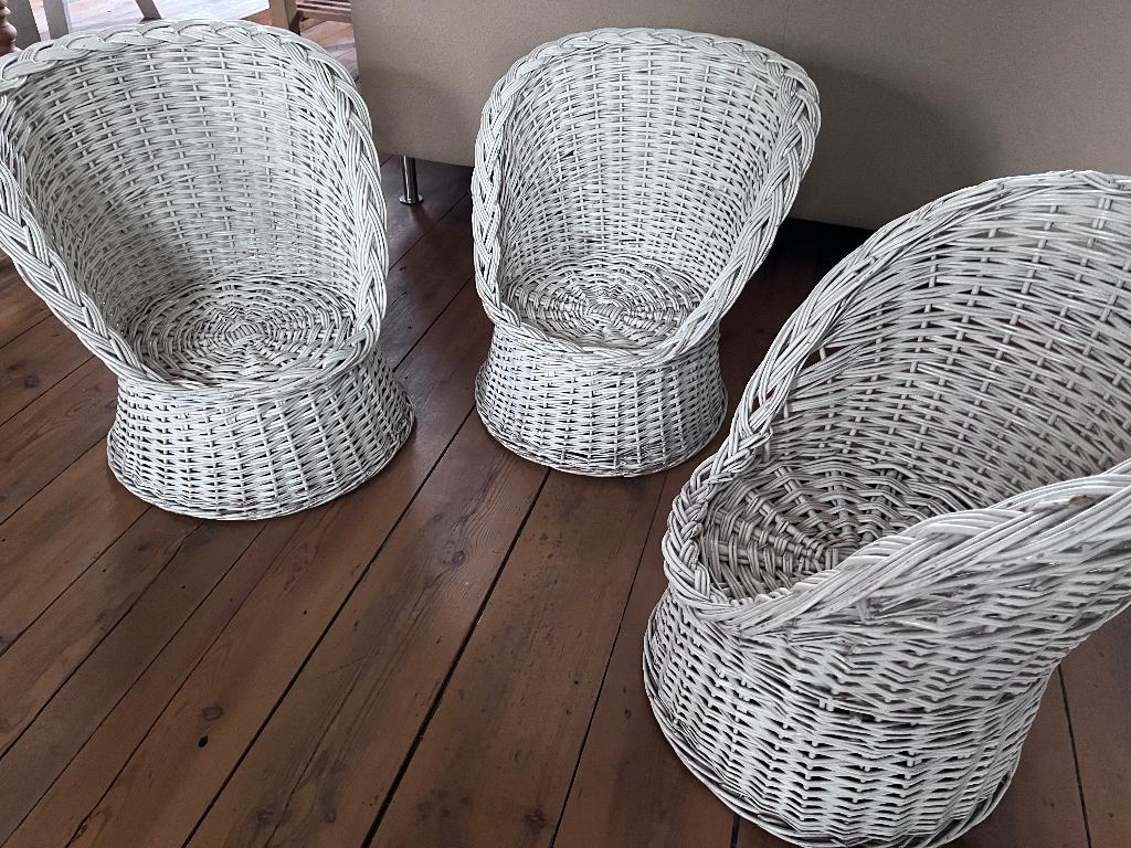 3 rotan zetels voor kinderen, Antiek en Kunst, Ophalen of Verzenden