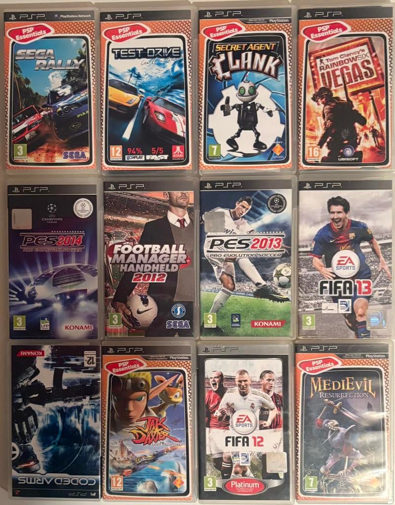Lot de 12 jeux pour PSP 5 € pièce 40 € le lot, Consoles de jeu & Jeux vidéo, Enlèvement, Comme neuf, Aventure et Action