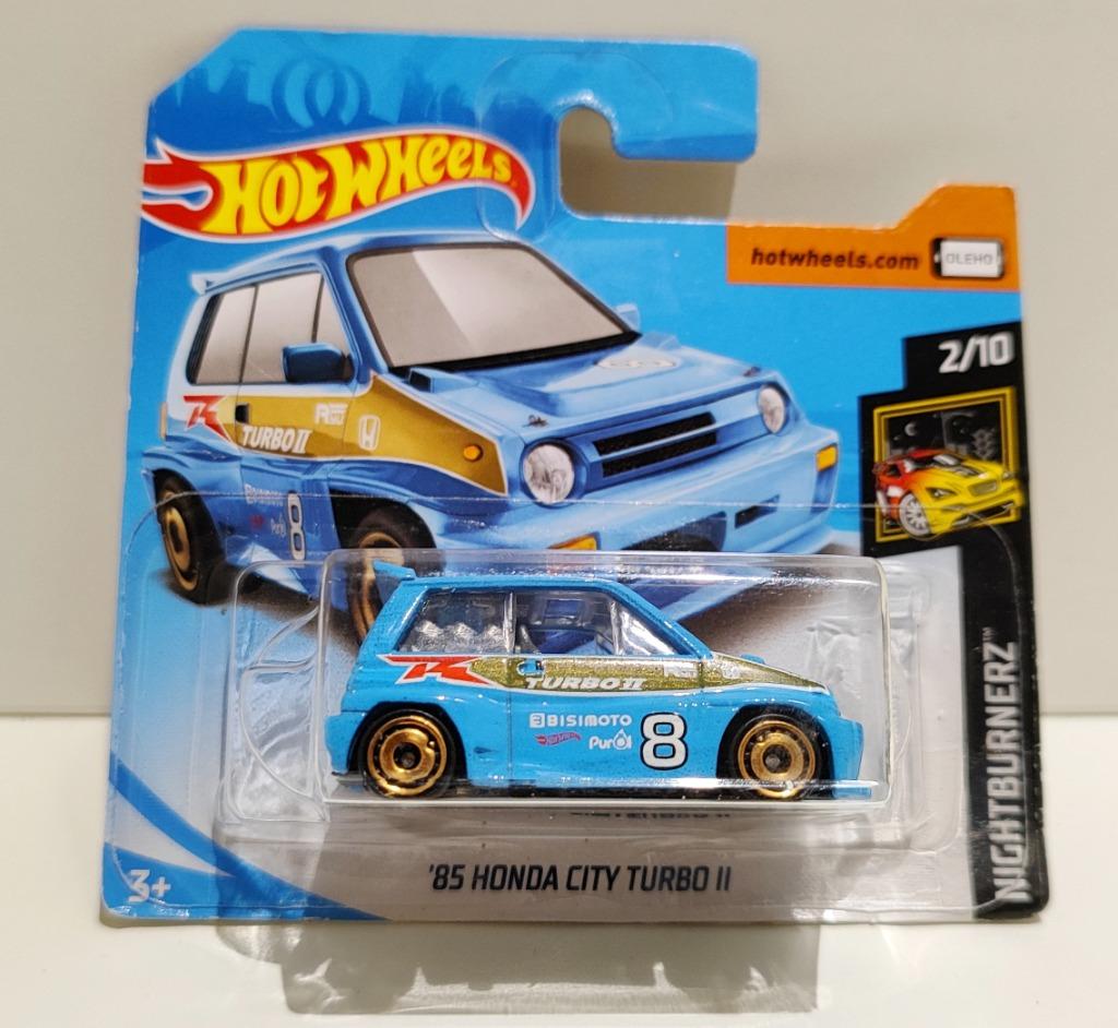 Hot Wheels '85 Honda City Turbo II Blauw Nightburnerz (2019), Enlèvement ou Envoi