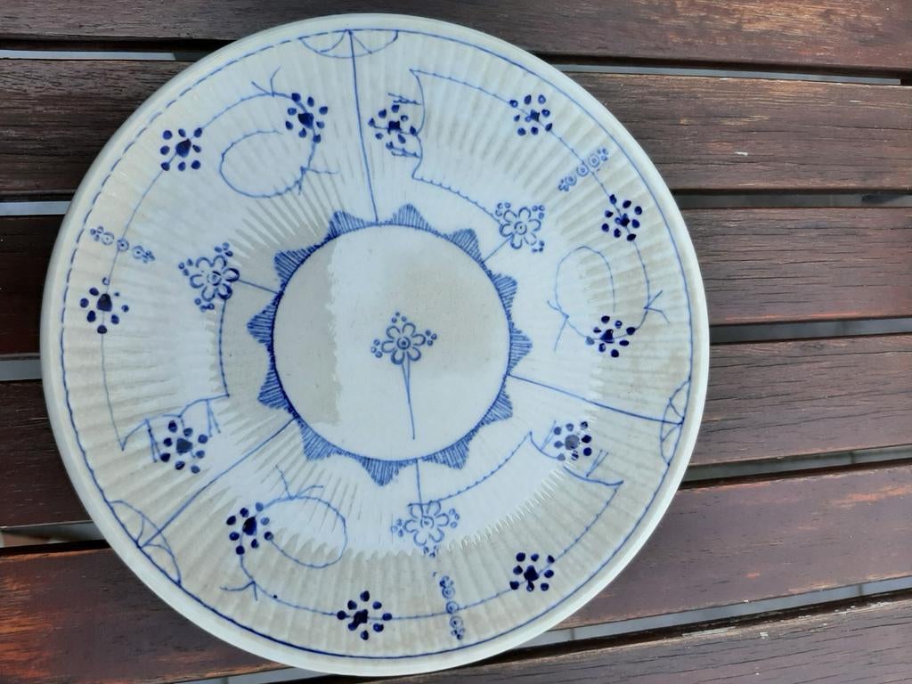 Une assiette à dessert sarreguemines copenhague, Antiquités & Art, Enlèvement ou Envoi