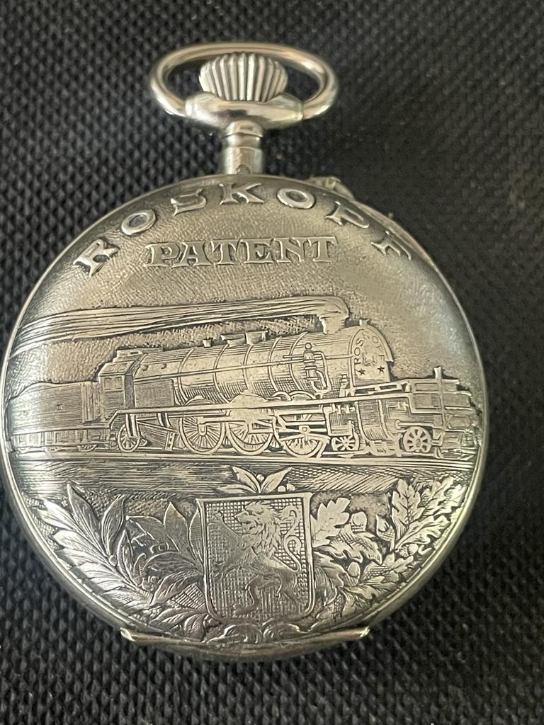 Roskopf Patent zakhorloge, Handtassen en Accessoires, Horloges | Heren, Verzenden, Zakhorloge