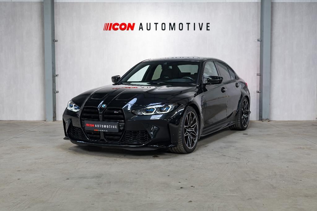 BMW G80 M3 COMPETITION - LASER I HUD I HK I 360 I M DRIVER, Auto's, BMW, 4 deurs, Achterwielaandrijving, 375 kW, Zwart