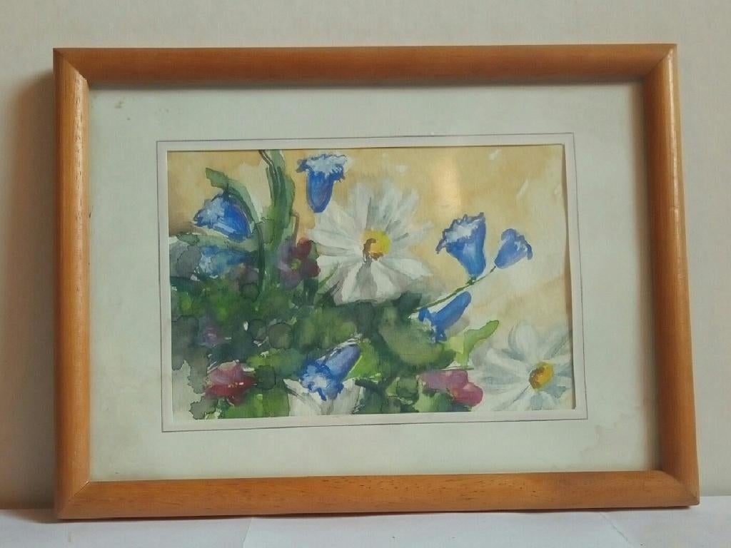 Olieverfschilderij bloemenboeket, Ophalen of Verzenden