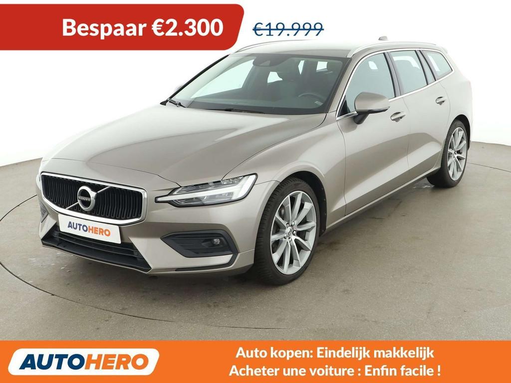 Volvo V60 2.0 D3 Momentum Pro (année de construction 2019), Autos, Argent ou Gris, Achat, 1738 kg, Noir