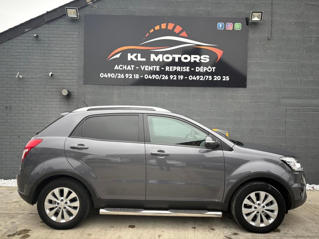 SsanYong Korando 2.2d 80 000Km Carpass 2017 Euro 6B, Autos, SsangYong, Argent ou Gris, Achat, Entreprise, Noir