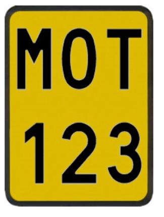 Plaque moto jaune, Neuf, Enlèvement ou Envoi, ., .