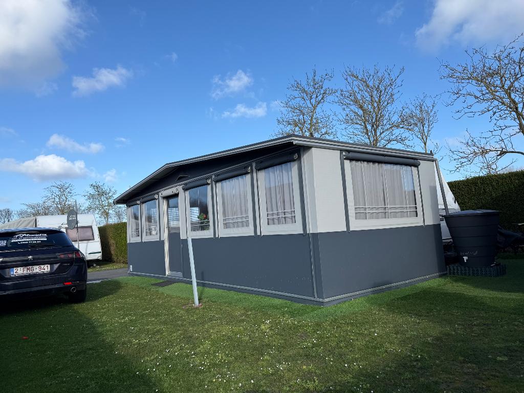 Caravan met vaste voortent, Caravans en Kamperen, Caravans, 2 aparte bedden, Rondzit, Ringverwarming, Particulier