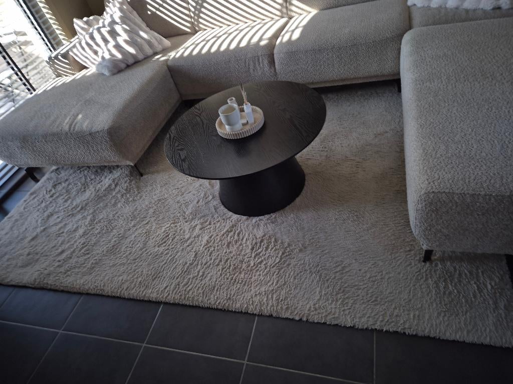 Ronde salontafel 80cm zwart, Huis en Inrichting, Ophalen, Zo goed als nieuw, Rond