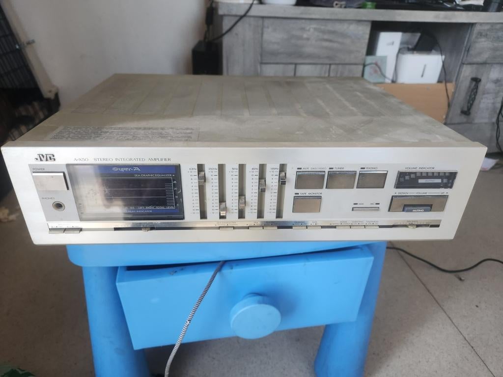 JVC A-X50 Super-A versterker vintage hifi, Audio, Tv en Foto, Tuners, Ophalen, Gebruikt