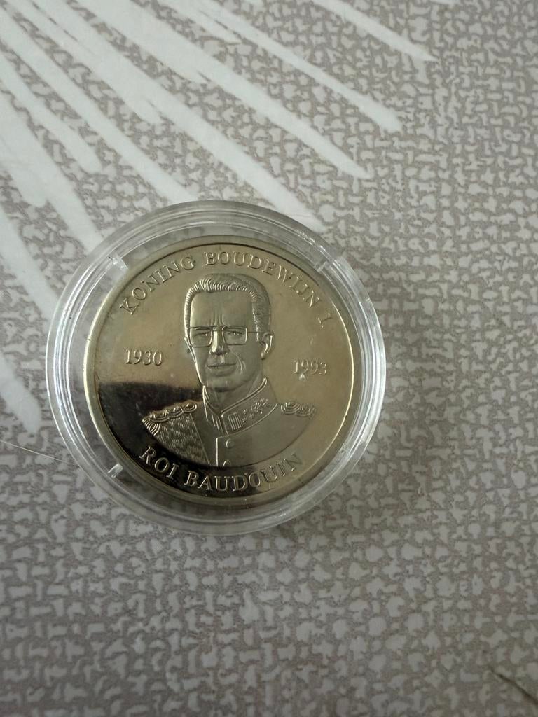 Herdenkingsmedaille Koning Boudewijn I — België, Postzegels en Munten, Munten | Europa | Euromunten, Ophalen of Verzenden, België