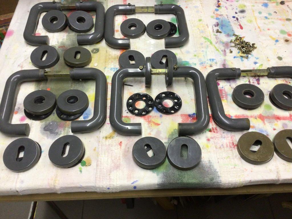 Lot de 5 poignées de portes, Bricolage & Construction, Serrurerie de bâtiment & Dispositif de fermeture, Utilisé, Enlèvement