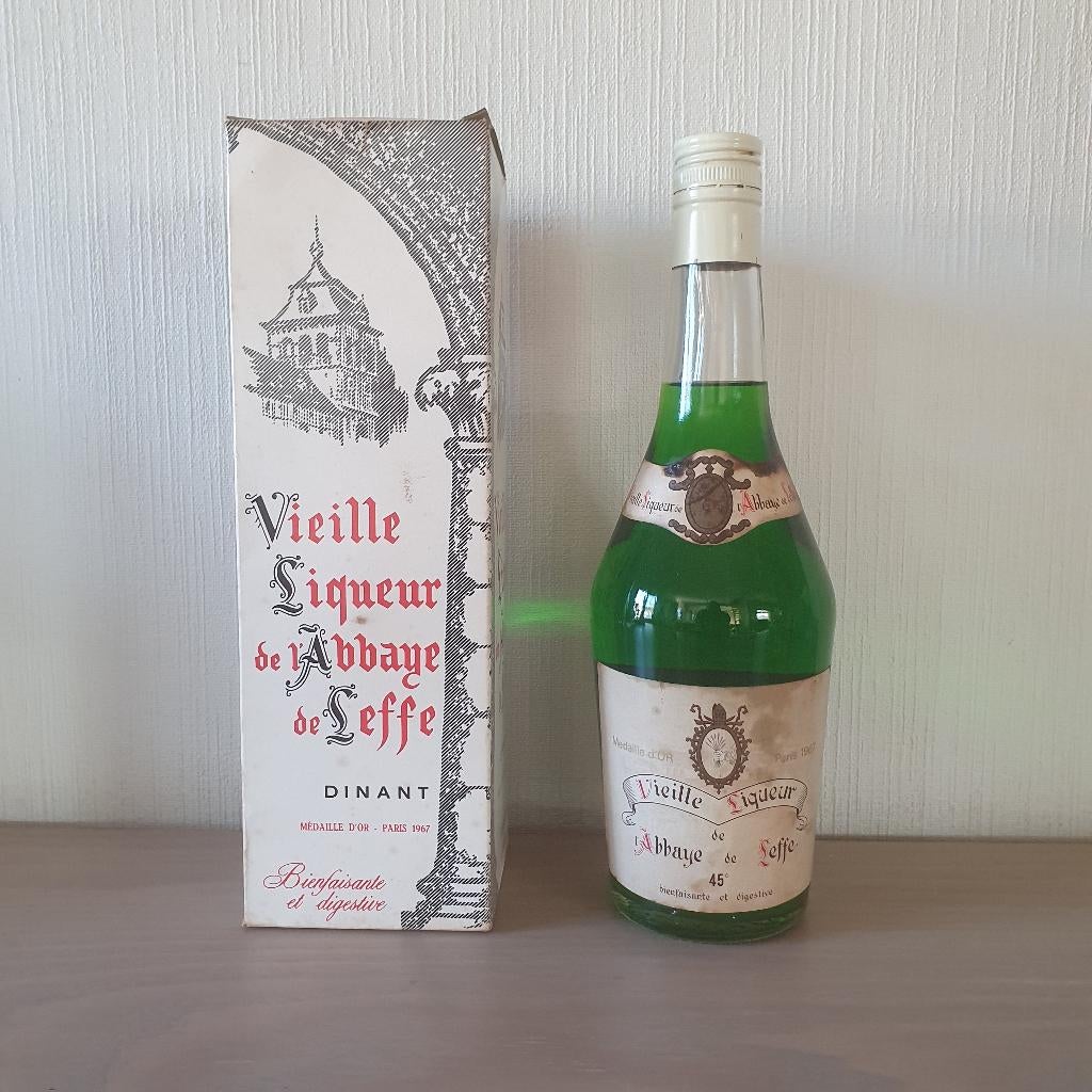 Zeer oude likeur van de Abdij van Leffe, Verzamelen, Ophalen of Verzenden, Zo goed als nieuw, Glas of Glazen, Leffe