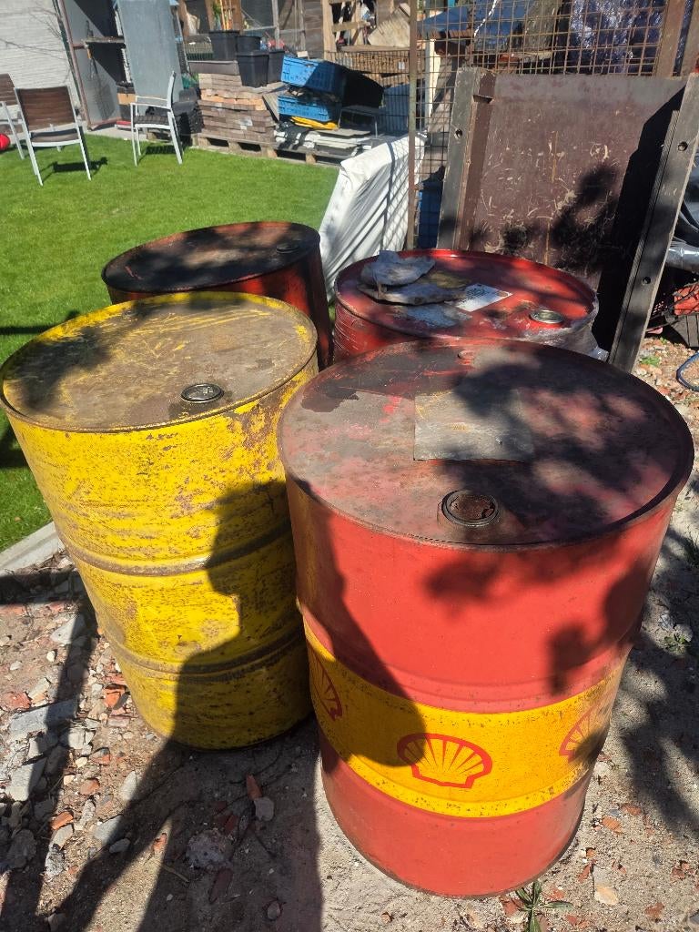 Olievaten 4 stuks, Tuin en Terras, Vuurkorven, Ophalen