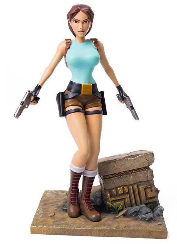 Statuette figurine Lara Croft Tomb Raider Gaming Heads, Verzamelen, Beelden en Beeldjes, Ophalen of Verzenden