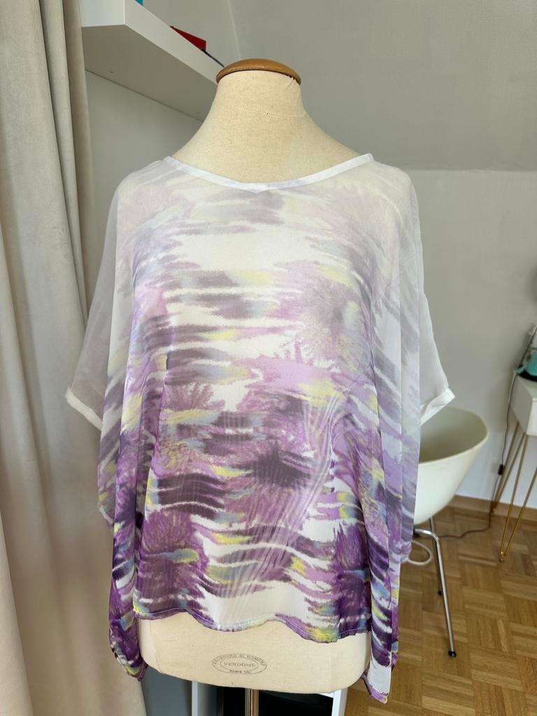 Lerros blouse violet 44, Ophalen, Gedragen, Maat 42/44 (L), Paars