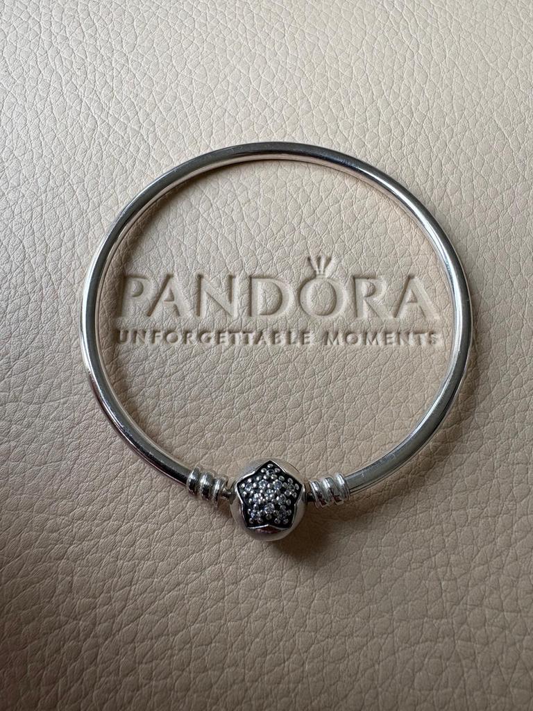 Pandora Star bangle maat 17 NIEUW!!!, Handtassen en Accessoires, Ophalen, Nieuw, Zilver, Zilver