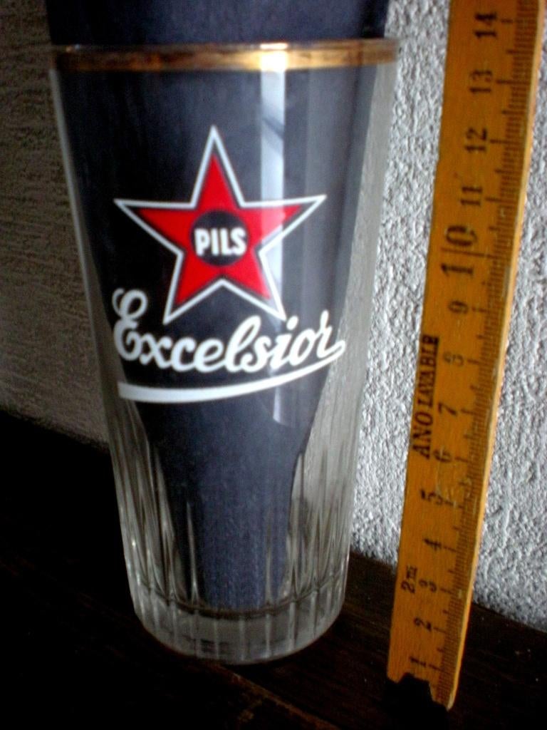 GV  Excelsior Pils  25 cl, Enlèvement ou Envoi, Comme neuf, Verre ou Verres