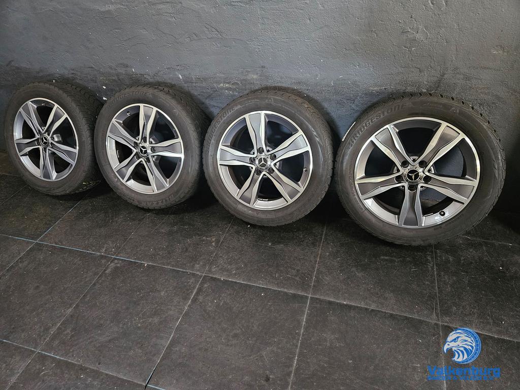 5-6mm! Originele Mercedes C-klasse W205 17 inch antraciete v, Gebruikt, -, -, Banden en Velgen