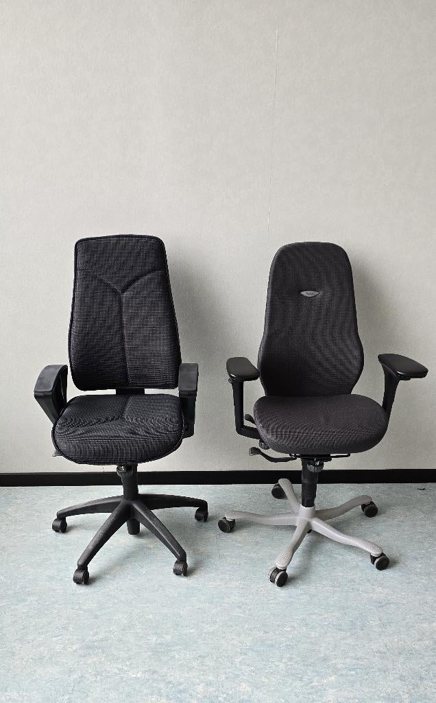 Chaise bureau Kinnarps cuir – confort ergonomique, Enlèvement ou Envoi, Comme neuf