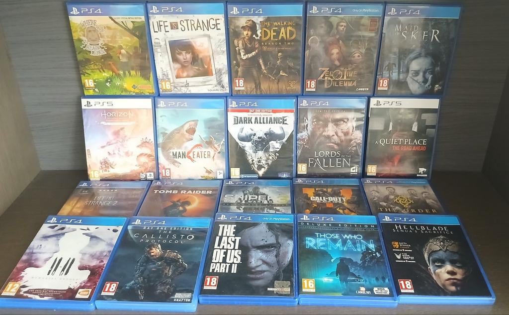 PAKKET PS4 & PS5 GAMES, Consoles de jeu & Jeux vidéo, Jeux | Sony PlayStation 4, Comme neuf, Envoi