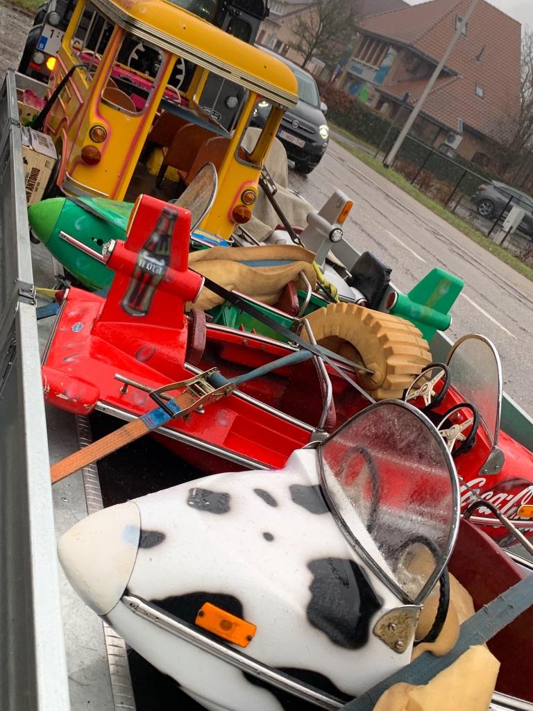 Kermisvliegtuig vintage, Kinderen en Baby's, Ophalen, Gebruikt, Jongen of Meisje