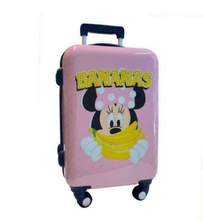 Minnie Mouse Trolley Koffer ABS - Disney - Gratis Verzending, Wieltjes, 50 tot 60 cm, Hard kunststof, Nieuw