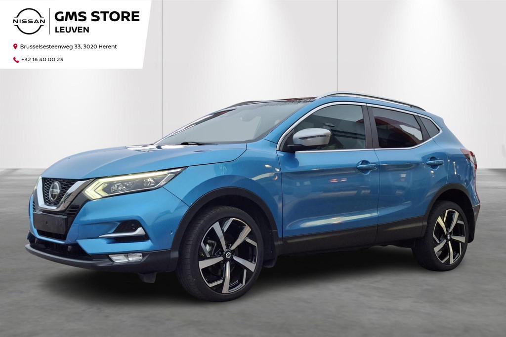Nissan Qashqai DIG-T 160 EVAPO DCT Tekna+, Auto's, Stof, Gebruikt, 4 cilinders, Blauw
