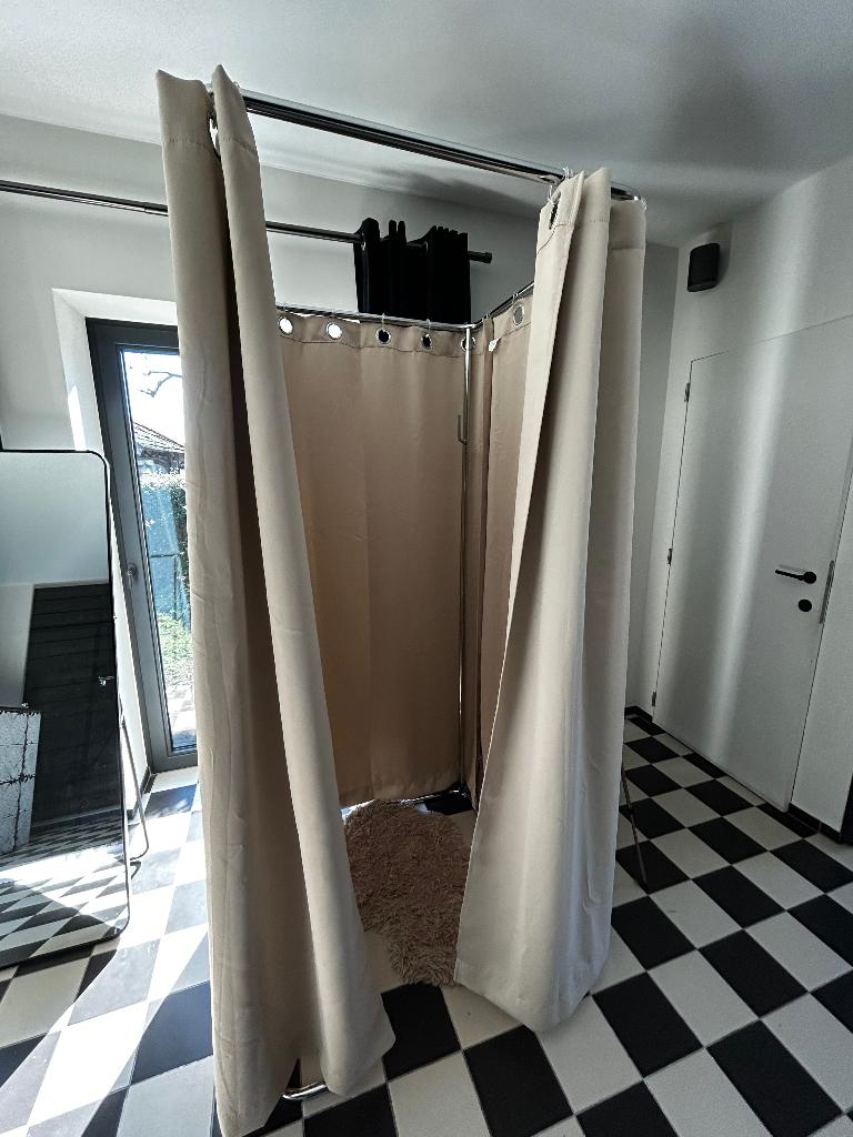 Mobiel pashok incl gordijnen, Ophalen