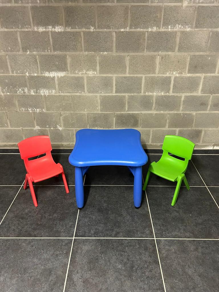 Set tafeltje en 2 stoelen, Ophalen, Zo goed als nieuw