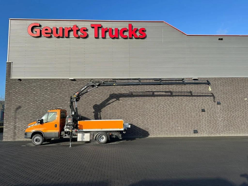 Iveco Daily 72 180 4x2 HAAKARM+ AFZETCONTIANER MET HIAB X-HI, Auto's, Euro 6, Overige kleuren, Iveco, 180 pk