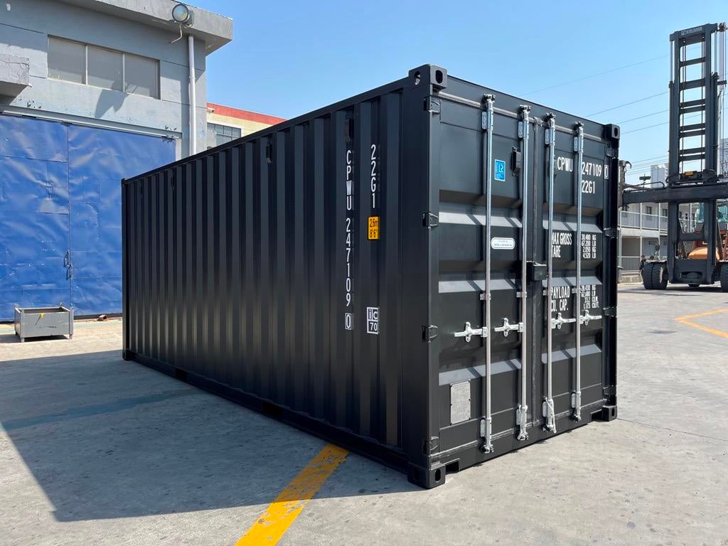 Container maritime 20 pieds NOIR neuf, Articles professionnels, Machines & Construction | Abris de chantier & Conteneurs, Enlèvement ou Envoi