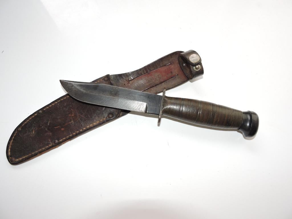 1942 US CAMILLUS USN MARK 1 gevechtsmes, Verzamelen, Militaria | Algemeen, Verzenden, Marine