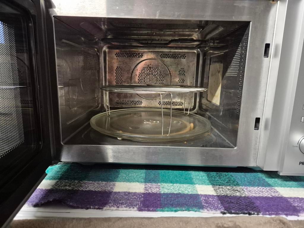 Combi oven /grill, Elektronische apparatuur, Microgolfovens, Ophalen, Hete lucht, Zo goed als nieuw, Draaiplateau