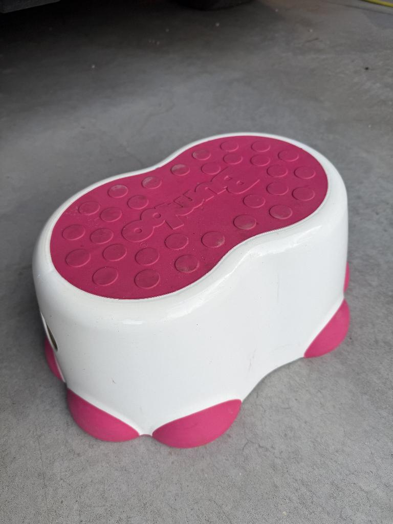 Bumbo - Stepstool Opstapje - Wit/Roze, Ophalen, Gebruikt, Overige typen