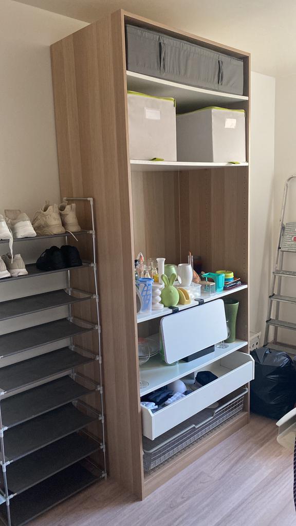 Ikea PAX kast eikenhout, Ophalen, Zo goed als nieuw, Eikenhout