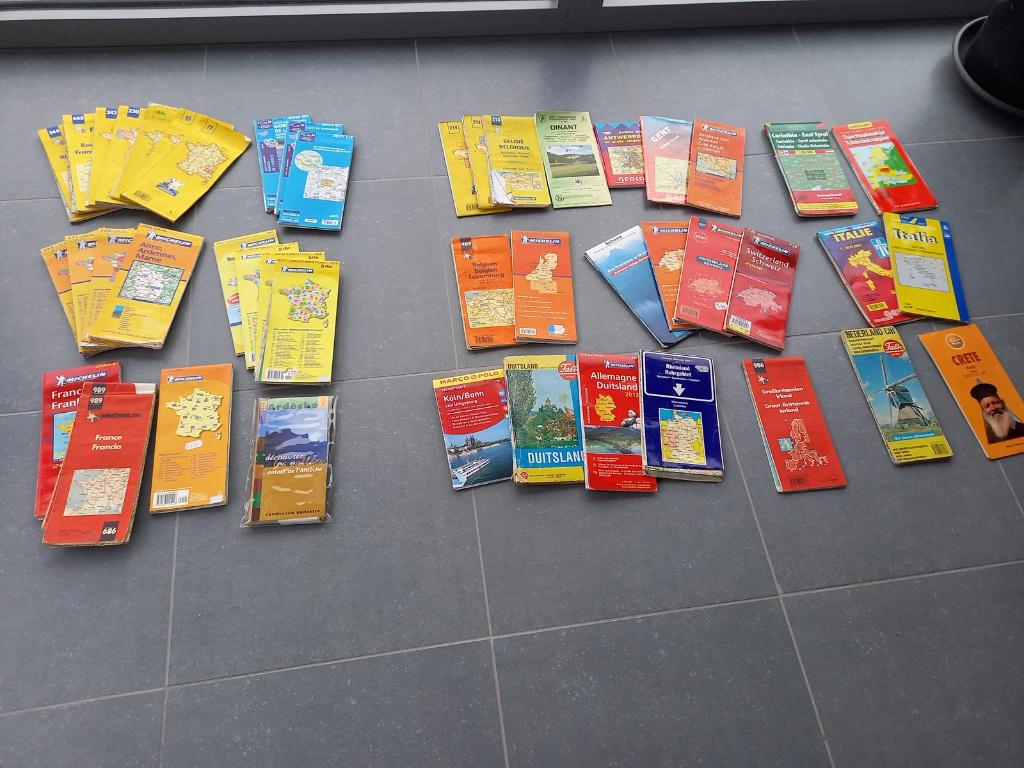 40-tal wegenkaarten Michelin, Ophalen, Gelezen, Wereld, Overige typen
