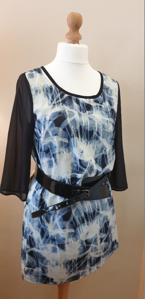 NIEUW artikel : Anna Scott jurk of tuniek - Maat M, Maat 38/40 (M), Blauw, Anna Scott, Nieuw