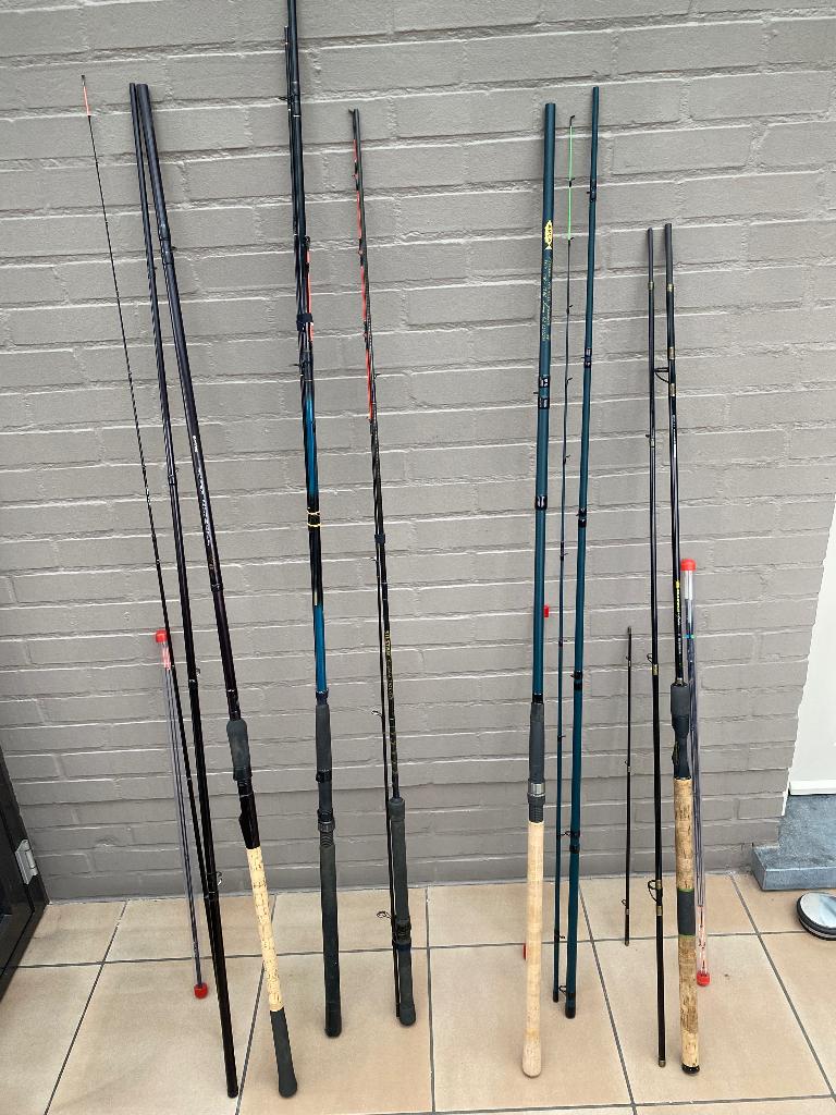 hengelsport werp- en feederhengels, Watersport en Boten, Hengelsport | Witvissen, Ophalen, Gebruikt, Werphengel