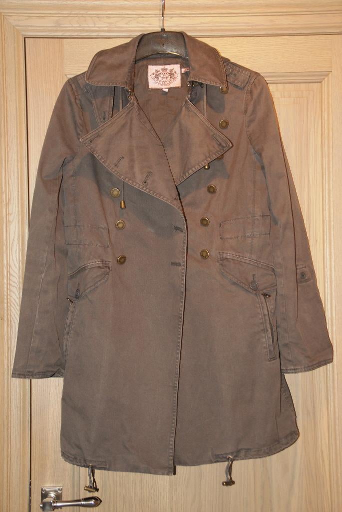 Juicy Couture grijze dames Mantel maat S in zeer mooie staat, Ophalen of Verzenden, Zo goed als nieuw, Maat 36 (S), JUICY COUTURE